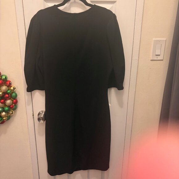 Rephyllis Women’s Black Ruched Side Button Dress Size 2XL – Stretch Knit - Picture 2 of 6